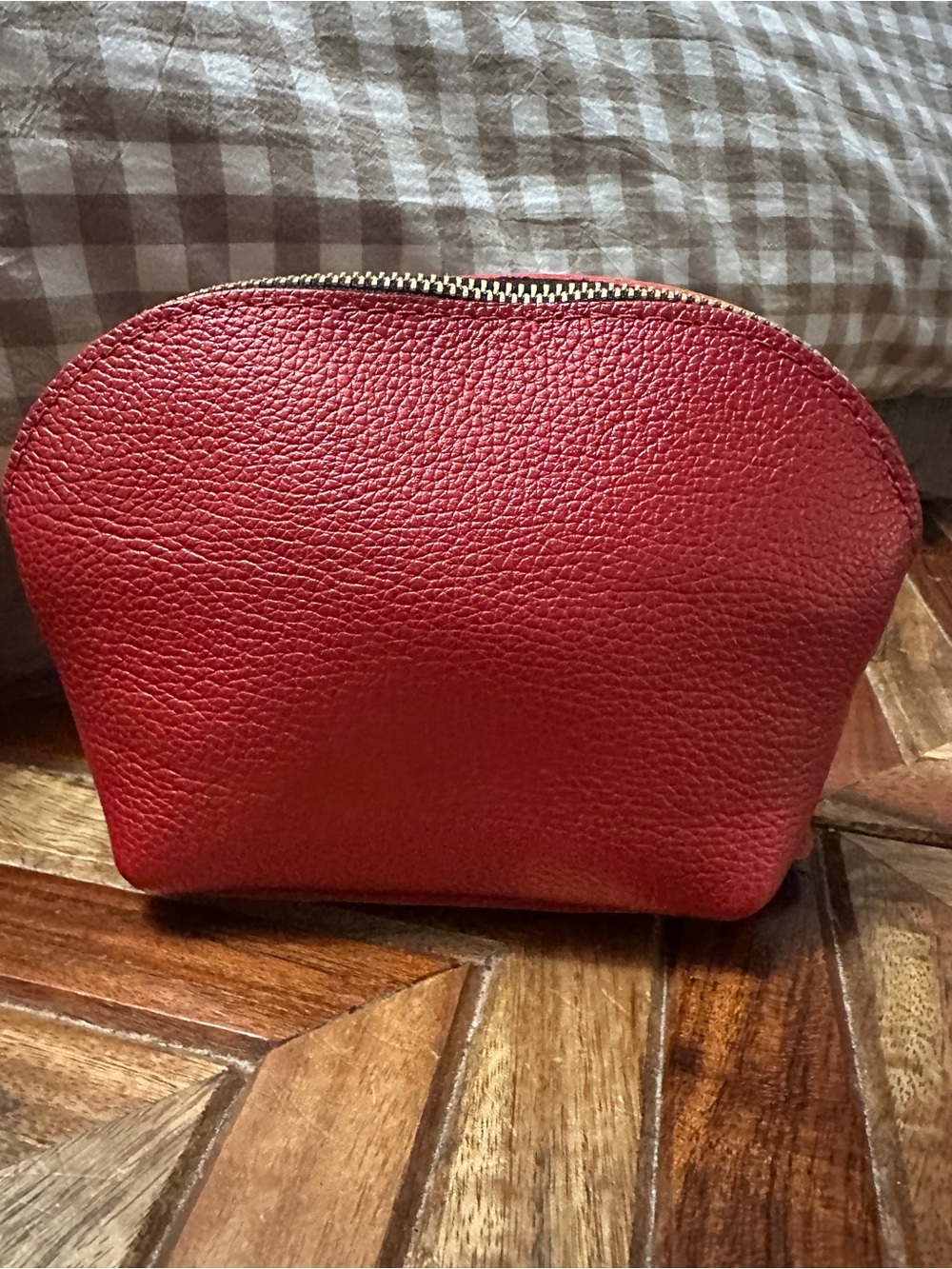 🦄 Portland Leather Bella Makeup Bag - 🦄 Reba Red - Picture 2 of 2